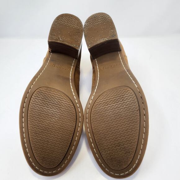 Sperry Topsider Liberty Brown Leather Ankle Boots Women Size 8M Slip On Heel - Picture 10 of 10